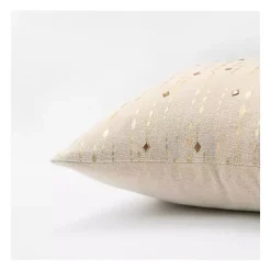 Gold Studded Stripe Pillow