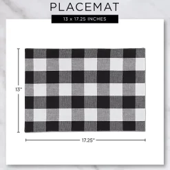 Gold Textured Twill Weave Placemats, Set of 6