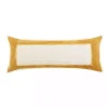 Golden Yellow Riviera Braided Frame Lumbar Pillow