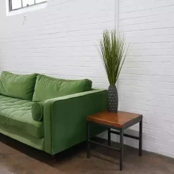 Grass Arrangement in Gunmetal Honeycomb Pot