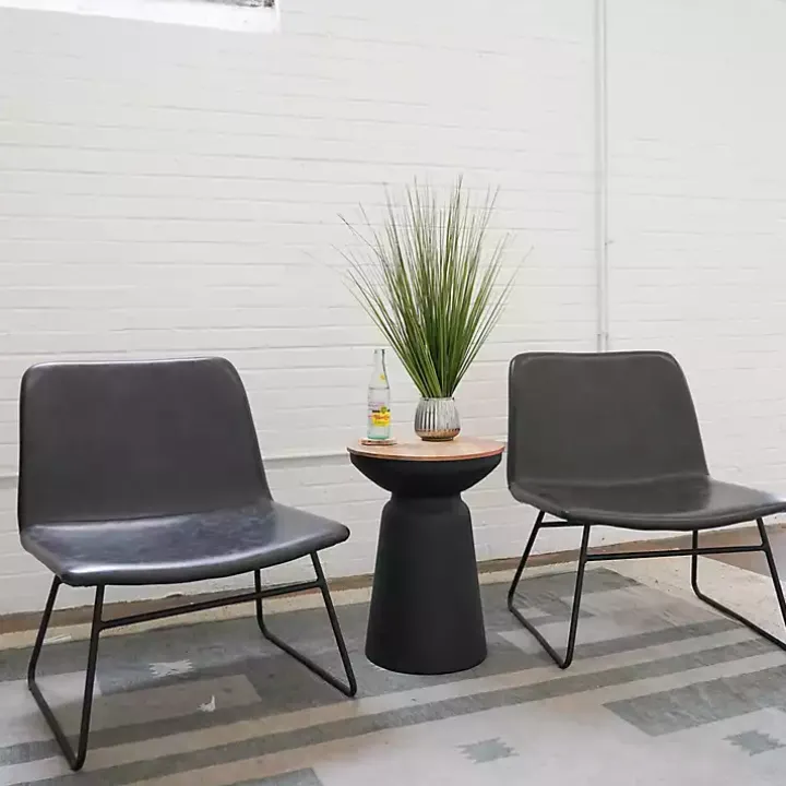 Grass Arrangement in Silver Ribbed Pot