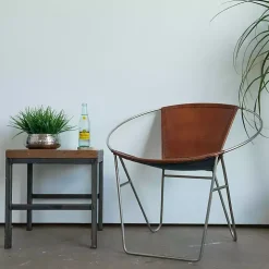 Grass Arrangement in Silver Ceramic Bowl
