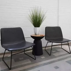 Grass Arrangement in White Marble Pot