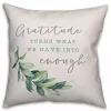 Gratitude Turns What We Have Into Enough Pillow