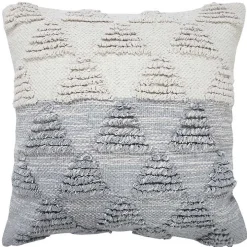 Gray and White Gradient Diamonds Throw Pillow