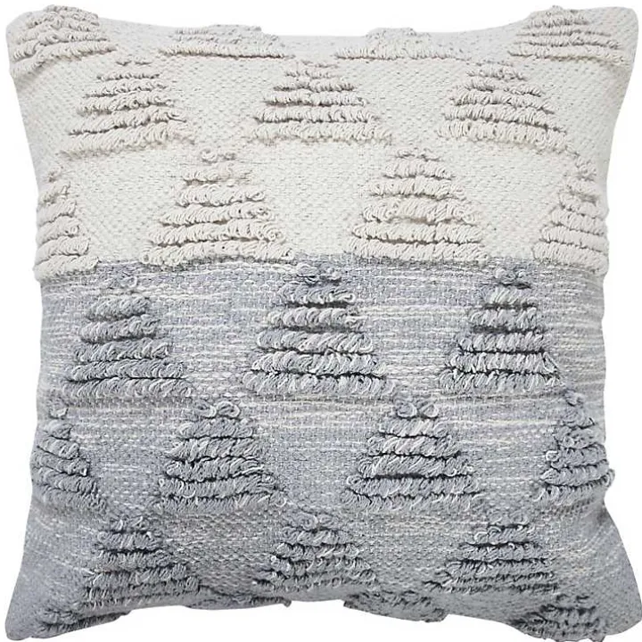 Gray and White Gradient Diamonds Throw Pillow