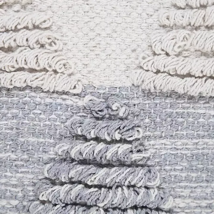 Gray and White Gradient Diamonds Throw Pillow