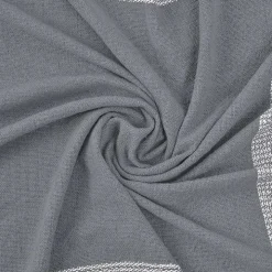 Gray and White Plaid Organic Cotton Throw