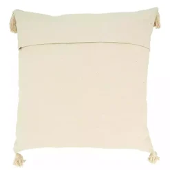 Gray Banded Whipstitch Pillow