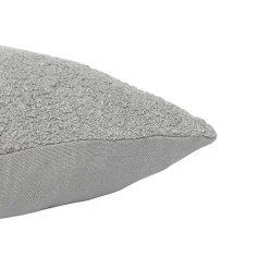 Gray Boucle Handwoven Pillow