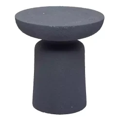 Gray Ceramic Round Top Garden Stool
