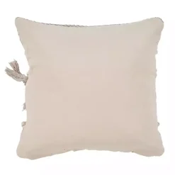 Gray Comfort Fringe Pillow