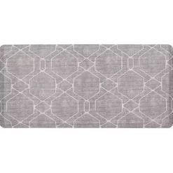 Gray Diamond Cushioned Kitchen Mat