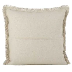 Gray Diamond Fringe Pillow