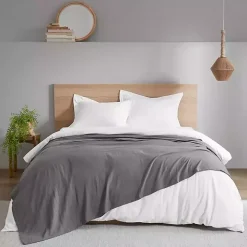 Gray Full/Queen Lightweight Cotton Blanket