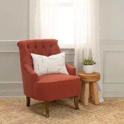 Gray Geometric Woven Lines Throw Pillow