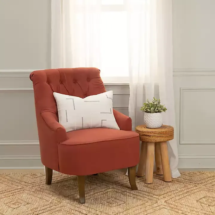 Gray Geometric Woven Lines Throw Pillow