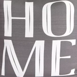 Gray Home Sentiment Pillow