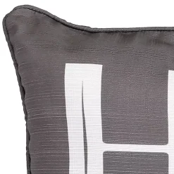 Gray Home Sentiment Pillow