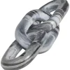 Gray Marble 3-Link Chain Sculpture