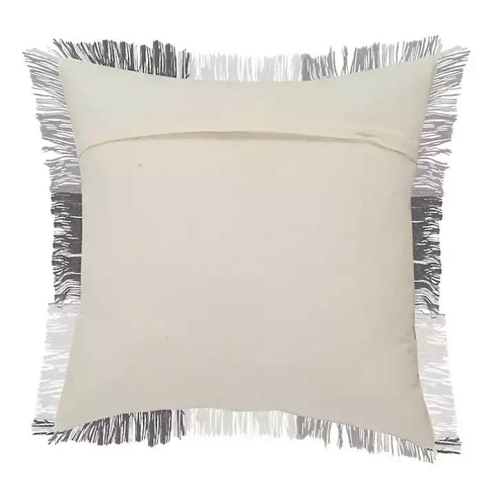 Gray Monochrome Accent Pillow