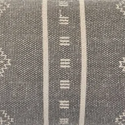 Gray Southwestern Geo Lumbar Pillow