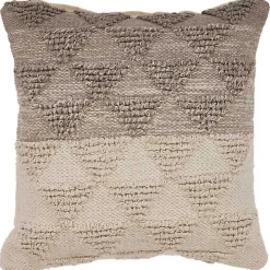 Gray Textured Gradient Pillow