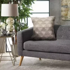 Gray Textured Gradient Pillow