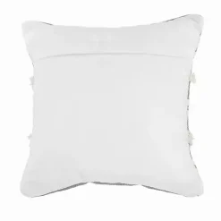 Gray Tufted Indoor/Outdoor Pillow