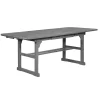 Gray Wash Extendable Outdoor Dining Table