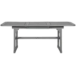 Gray Wash Extendable Outdoor Dining Table