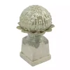 Graywash Artichoke Stoneware Statue