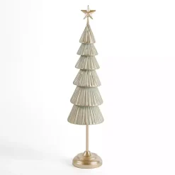 Green and Gold Tiered Christmas Tree, 23 in.