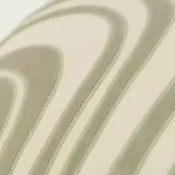 Green and Natural Wave Lumbar Pillow