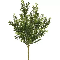 Green Boxwood Bush Stems, Set of 3