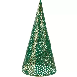 Green Cut-Out Cone Tabletop Trees, Set of 3