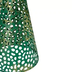 Green Cut-Out Cone Tabletop Trees, Set of 3