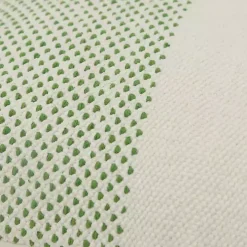 Green Dotted Colorblock Throw Pillow