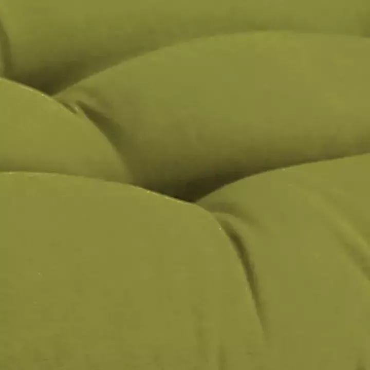 Green French Edge Outdoor Wicker Settee Cushion