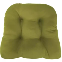 Green French Edge 2-pc. Outdoor Wicker Cushion Set
