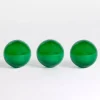 Green Glass Orbs, Set of 3