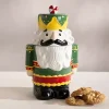 Green Nutcracker Ceramic Cookie Jar