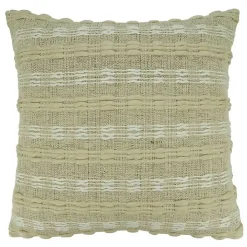 Green on Green Woven Throw Pillow