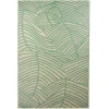 Green Palm Leaf Outdoor Area Rug, 4x6