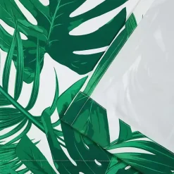 Green Palm Leaf Outdoor Curtain Panel Set, 96 in.