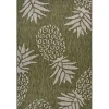 Green Pineapple Outdoor Area Rug, 7x9