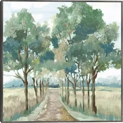 Green Reverie Framed Canvas Art Print