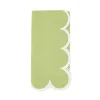 Green Scalloped Edge Napkins, Set of 4