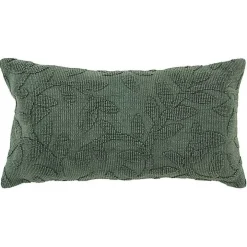 Green Stonewash Botanical Pillow