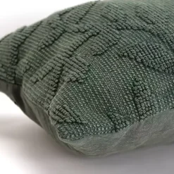 Green Stonewash Botanical Pillow